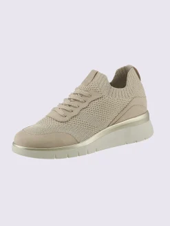 Baskets tricot extensible avec fil fantaisie doré