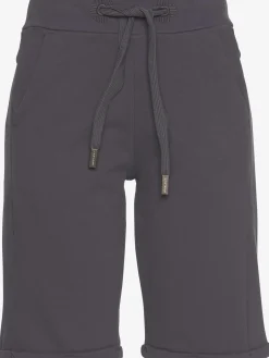 Bermuda en matière sweat large ceinture et coulisse