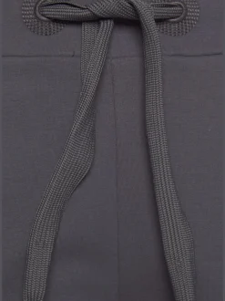Bermuda en matière sweat large ceinture et coulisse