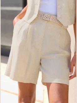 Bermuda large ceinture avec élastique au dos