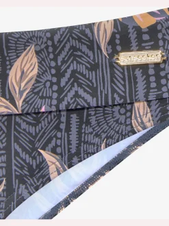 Bikini bandeau design floral avec éléments graphiques
