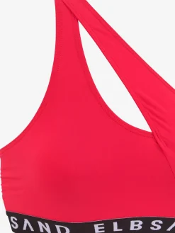 Bikini bustier ruban élastique avec marque inscrite