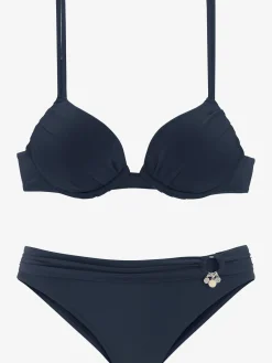 Bikini push-up accessoires couleur argenté