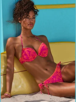 Bikini push-up bord crocheté contrasté