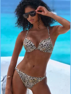 Bikini push-up imprimé animal tendance