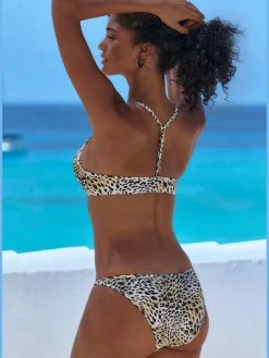Bikini push-up imprimé animal tendance