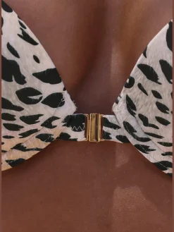 Bikini push-up imprimé animal tendance