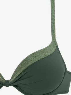 Bikini push-up parties brillantes métallisées
