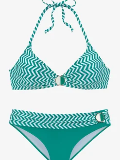 Bikini triangle design zigzag tendance