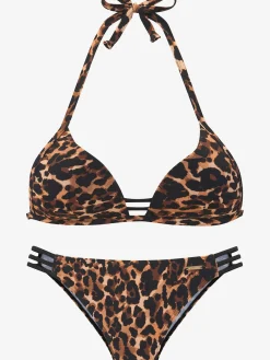 Bikini triangle imprimé léopard tendance