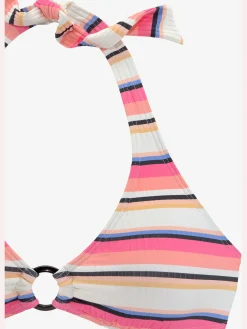 Bikini triangle motif rayé tendance