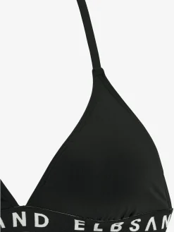 Bikini triangle ruban élastique avec marque inscrite