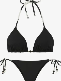 Bikini triangle style uni moderne avec détails contrastés