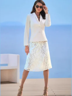 Blazer bord ondulé élégant
