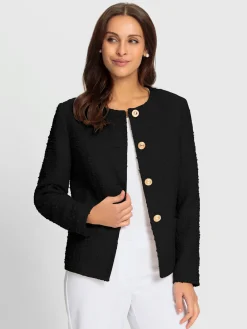 Blazer bouclé à la fois confortable et chic