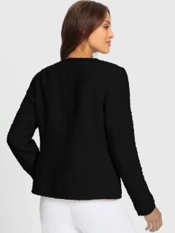 Blazer bouclé à la fois confortable et chic