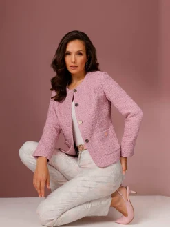 Blazer bouclé 30% laine