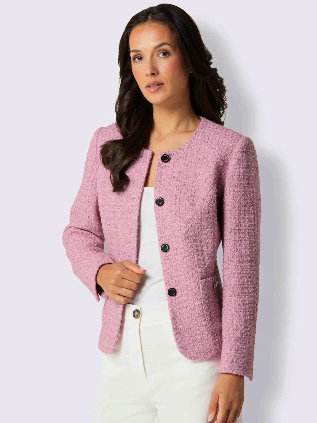 Blazer bouclé 30% laine