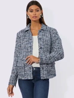 Blazer bouclé mélange de cotons agréable à porter