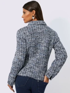 Blazer bouclé mélange de cotons agréable à porter