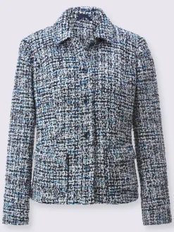Blazer bouclé mélange de cotons agréable à porter