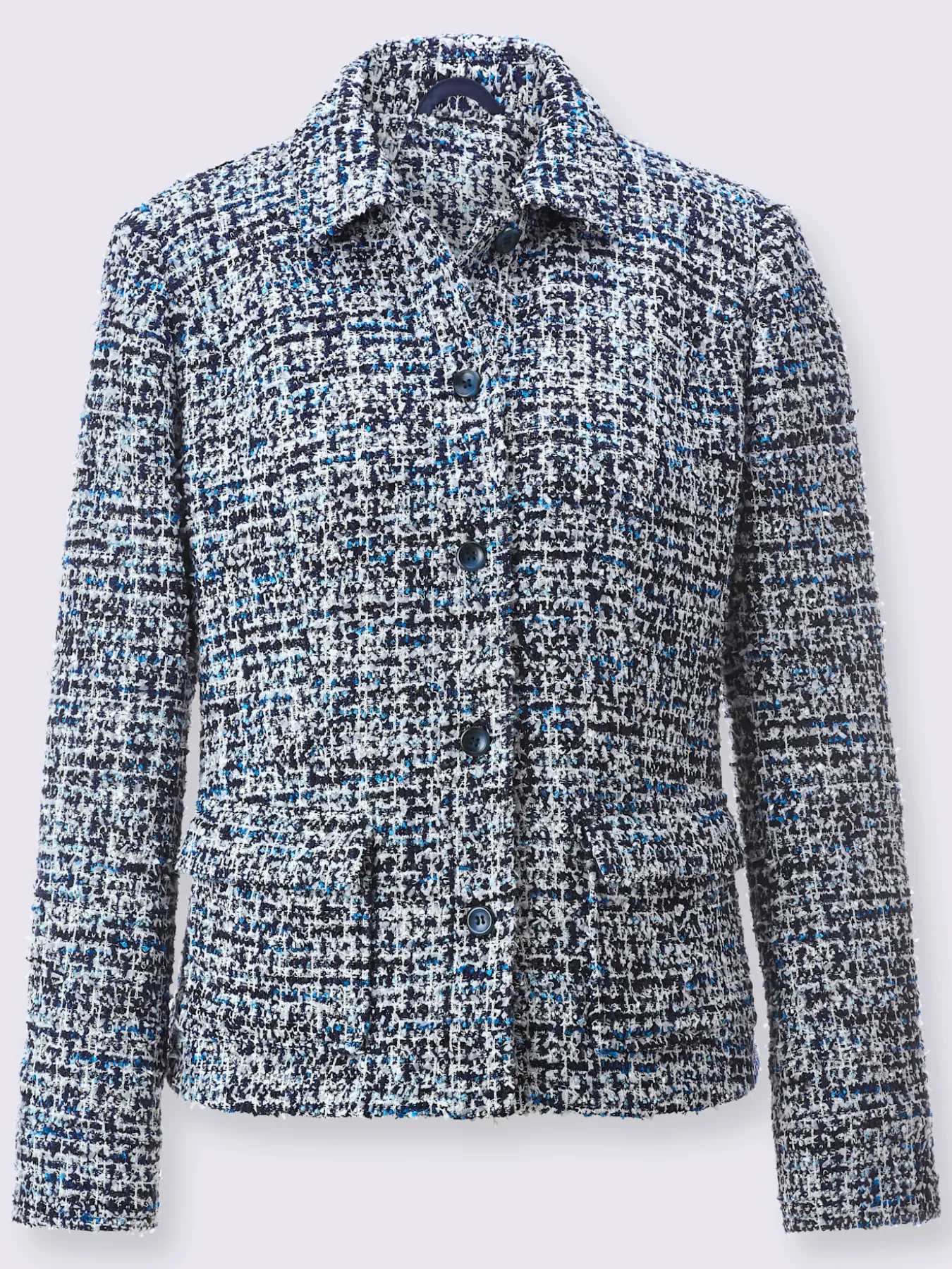 Blazer bouclé mélange de cotons agréable à porter