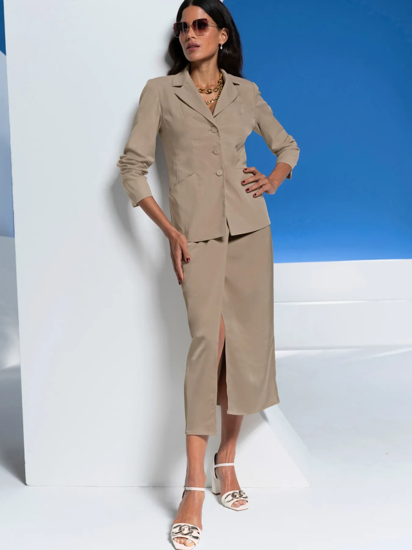 Blazer brillance discrète