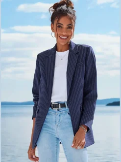 Blazer col à revers tendance