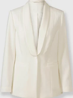 Blazer col châle affinant