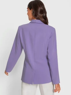 Blazer col châle affinant