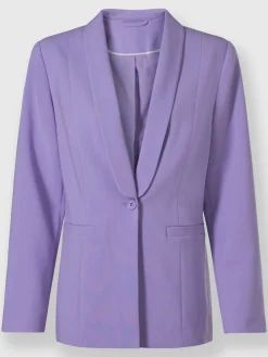 Blazer col châle affinant