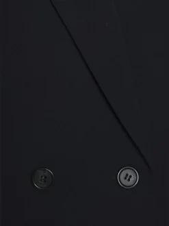 Blazer court pour femme élégant avec col à revers