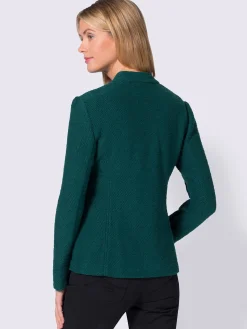 Blazer doux au col montant