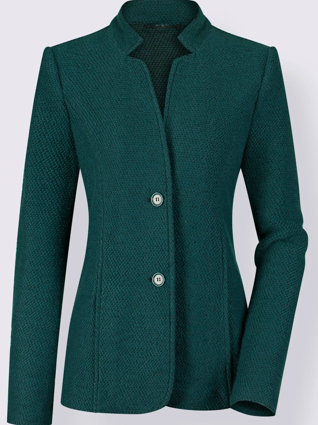 Blazer doux au col montant