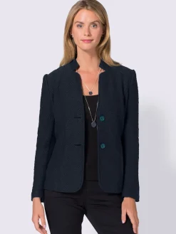 Blazer doux au col montant
