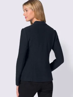 Blazer doux au col montant
