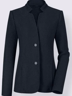 Blazer doux au col montant