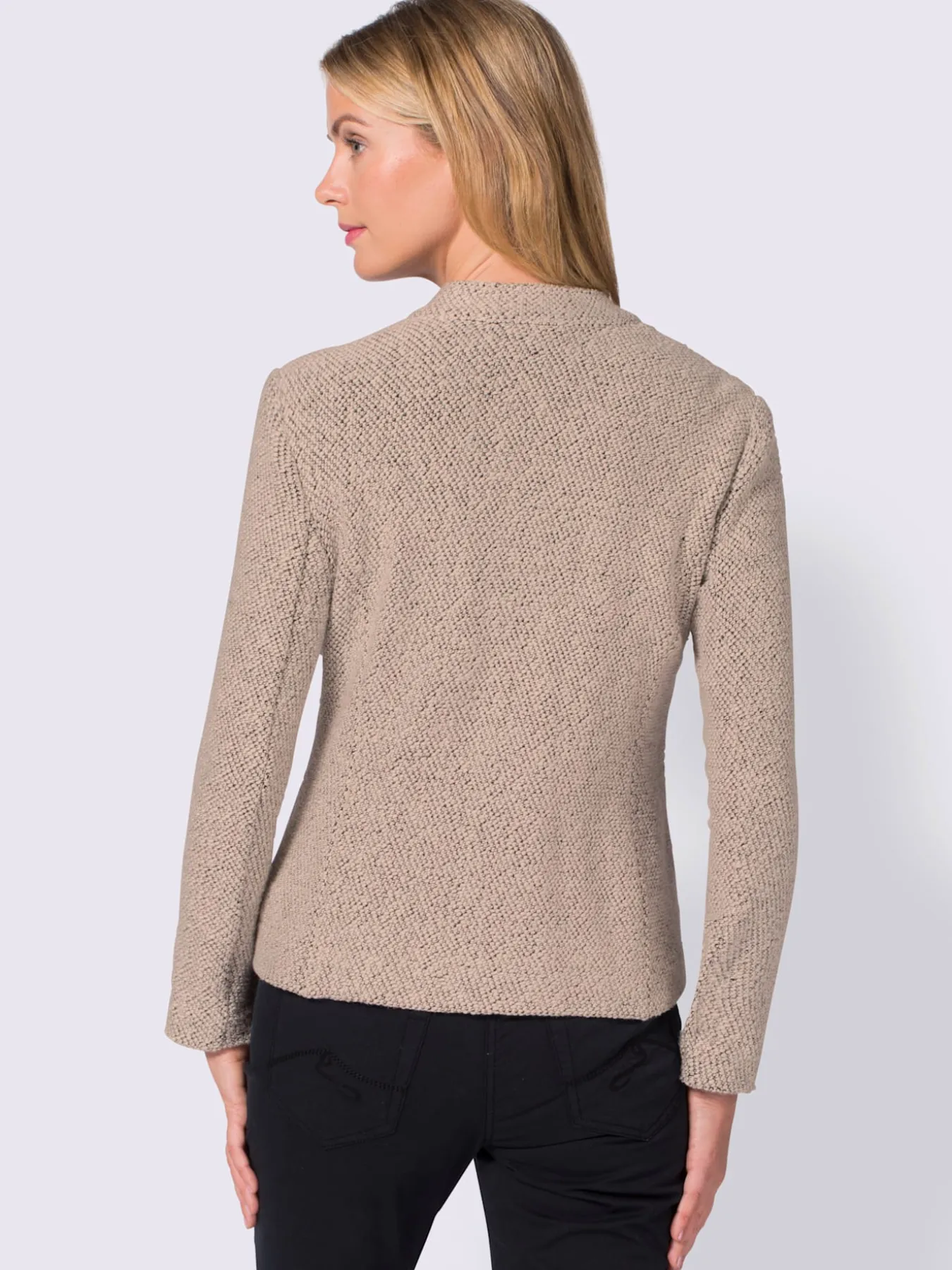 Blazer doux au col montant