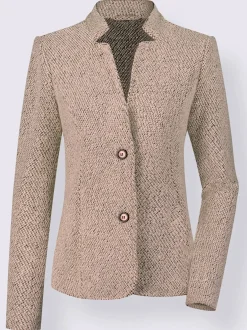 Blazer doux au col montant