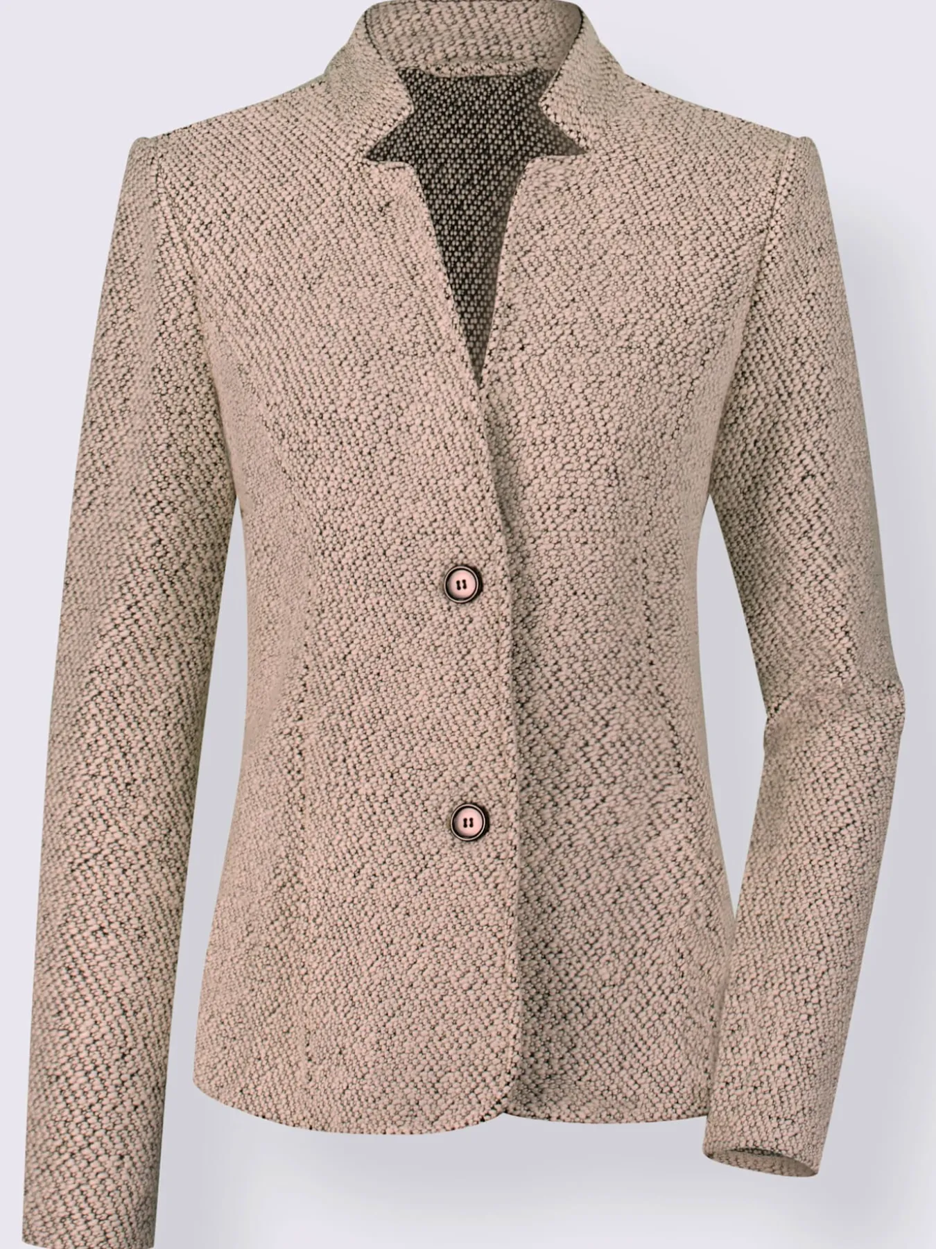 Blazer doux au col montant