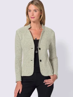 Blazer doux au col montant