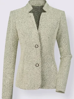 Blazer doux au col montant