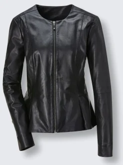 Blazer en cuir cuir agneau nappa