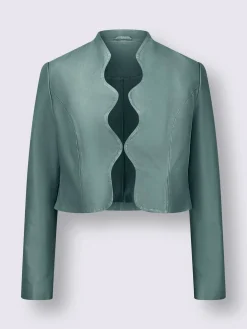 Blazer en cuir pur cuir d'agneau nappa