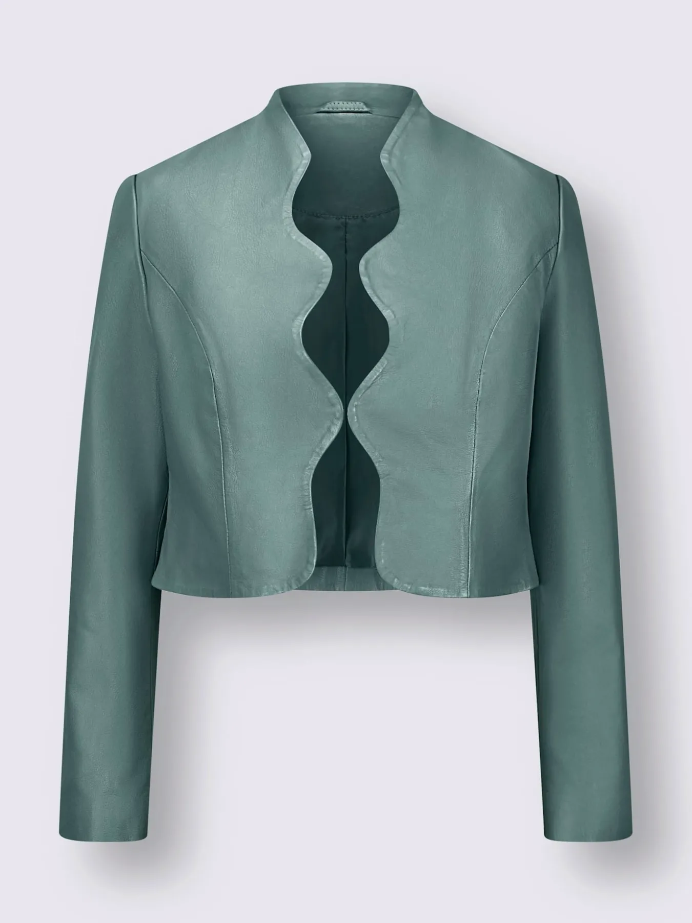 Blazer en cuir pur cuir d'agneau nappa