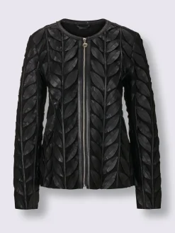 Blazer en cuir pur cuir d'agneau nappa