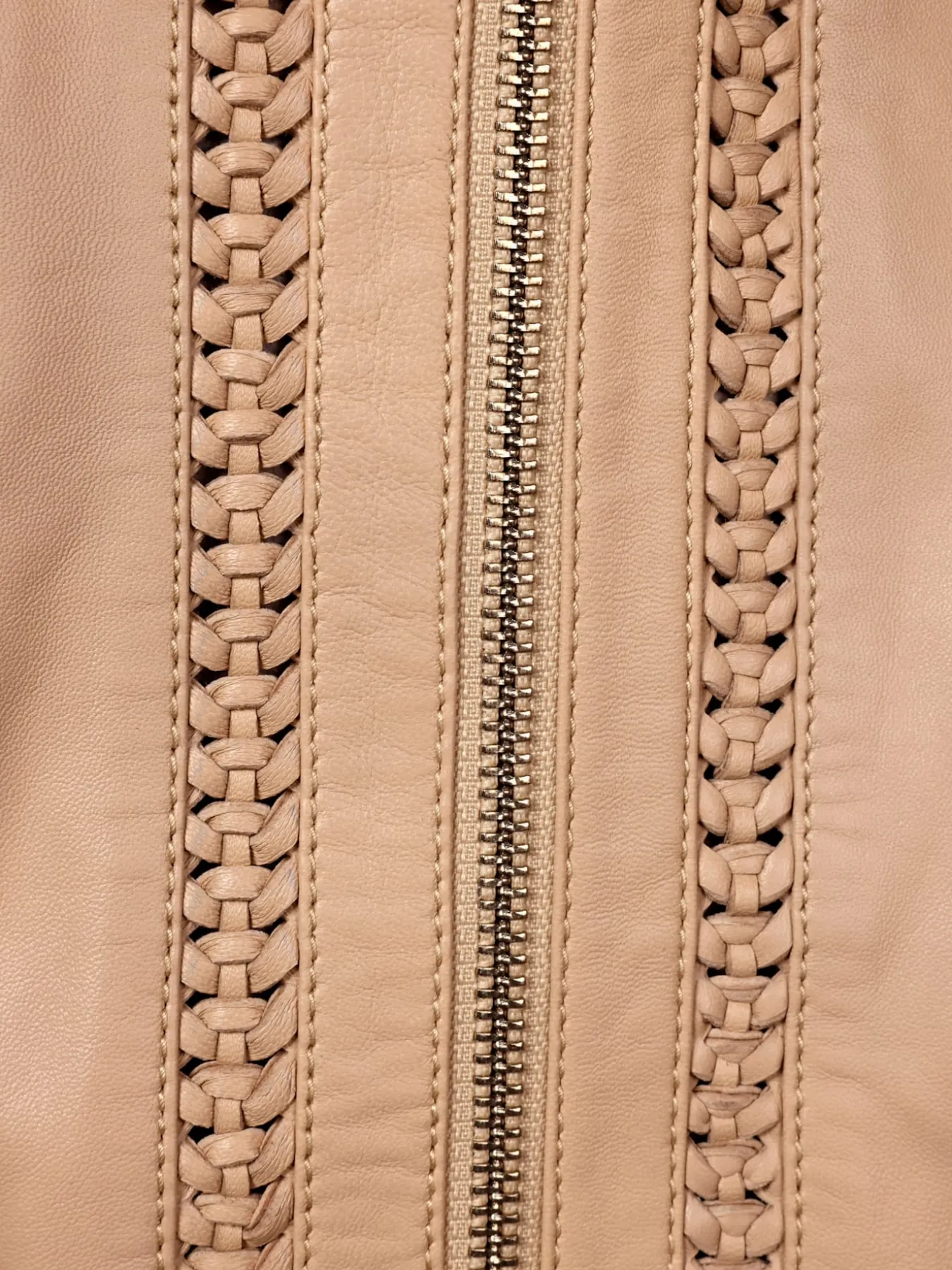 Blazer en cuir pur cuir d'agneau nappa