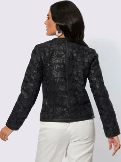 Blazer en cuir pur cuir d'agneau nappa