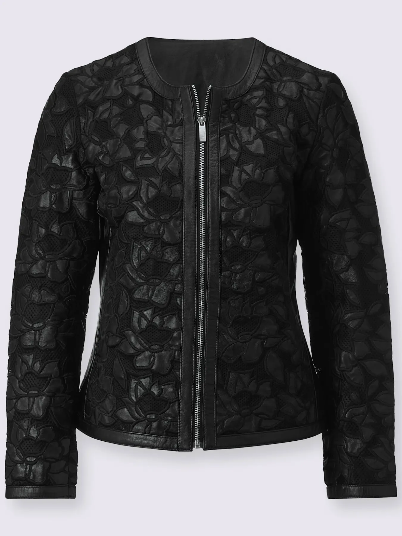 Blazer en cuir pur cuir d'agneau nappa