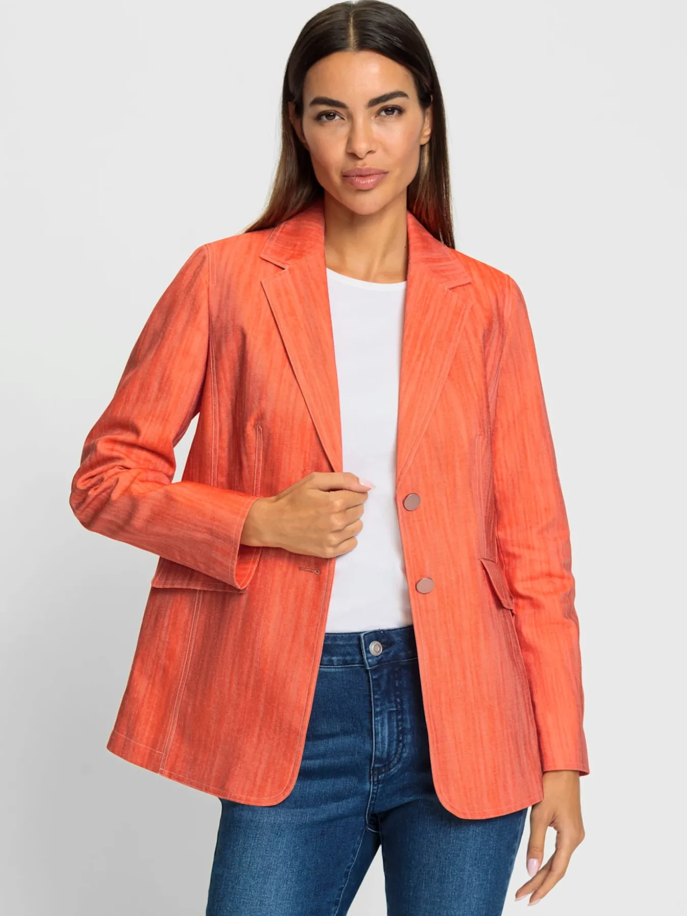 Blazer en jean qualité denim teintée